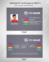 1/6 ID Card Design Templates in CorelDraw 11 | 100 Editable Downloadable Designs