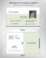 1/6 ID Card Design Templates in CorelDraw 11 | 100 Editable Downloadable Designs