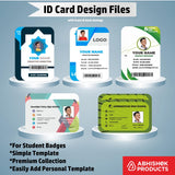 4/6 CorelDraw 11 Printable ID Card Design Templates | 100 Editable Designs India