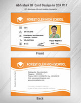 1/6 ID Card Design Templates in CorelDraw 11 | 100 Editable Downloadable Designs