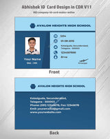 1/6 ID Card Design Templates in CorelDraw 11 | 100 Editable Downloadable Designs