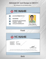 1/6 ID Card Design Templates in CorelDraw 11 | 100 Editable Downloadable Designs