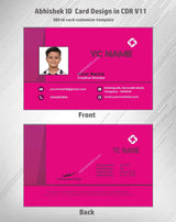 1/6 ID Card Design Templates in CorelDraw 11 | 100 Editable Downloadable Designs