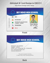 1/6 ID Card Design Templates in CorelDraw 11 | 100 Editable Downloadable Designs