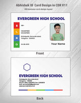 1/6 ID Card Design Templates in CorelDraw 11 | 100 Editable Downloadable Designs