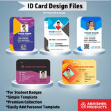 4/6 CorelDraw 11 Printable ID Card Design Templates | 100 Editable Designs India