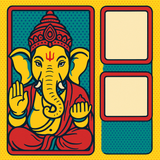 Ganesh Mandal ID Card Design Templates SVG (85x130mm) – Editable for CorelDRAW, Photoshop, Illustrator