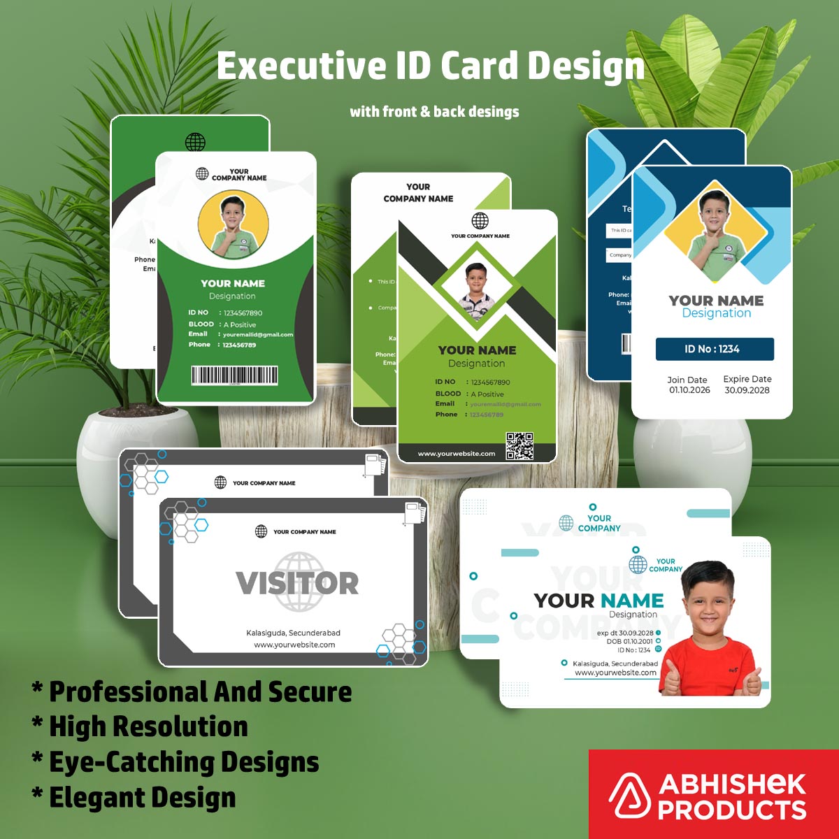7/8 CorelDraw 11 Printable ID Card Design Templates | 100 Editable Designs India