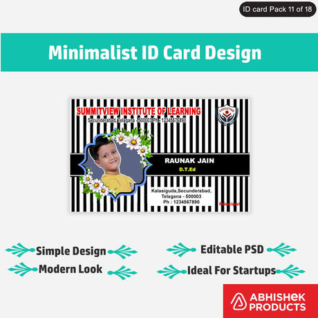 school-id-card-maker-psd