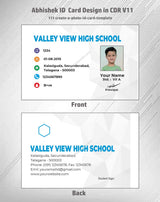 2/6 CorelDraw 11 Company ID Card Design Templates | 100 Editable Designs India