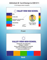 2/6 CorelDraw 11 Company ID Card Design Templates | 100 Editable Designs India