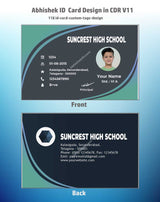 2/6 CorelDraw 11 Company ID Card Design Templates | 100 Editable Designs India