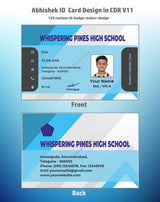 2/6 CorelDraw 11 Company ID Card Design Templates | 100 Editable Designs India