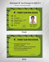 2/6 CorelDraw 11 Company ID Card Design Templates | 100 Editable Designs India