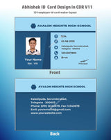 2/6 CorelDraw 11 Company ID Card Design Templates | 100 Editable Designs India