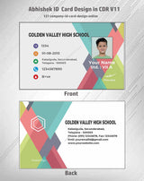 2/6 CorelDraw 11 Company ID Card Design Templates | 100 Editable Designs India