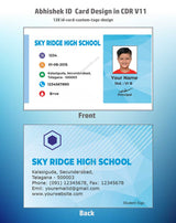 2/6 CorelDraw 11 Company ID Card Design Templates | 100 Editable Designs India