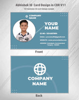 2/6 CorelDraw 11 Company ID Card Design Templates | 100 Editable Designs India