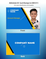 2/6 CorelDraw 11 Company ID Card Design Templates | 100 Editable Designs India