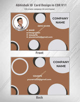 2/6 CorelDraw 11 Company ID Card Design Templates | 100 Editable Designs India