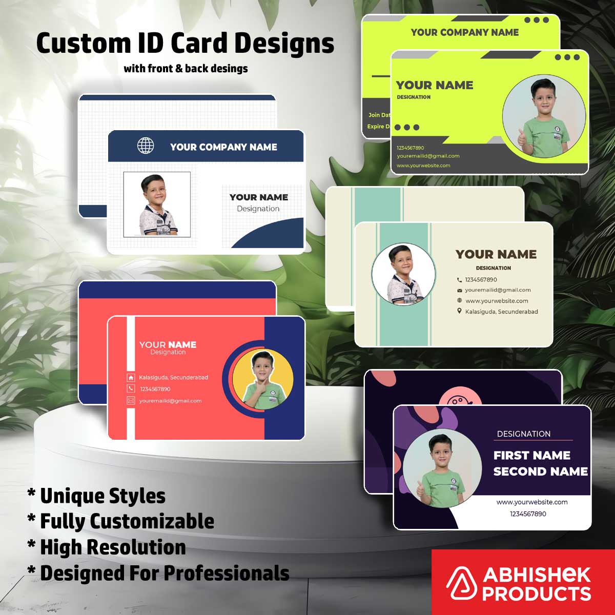 8/8 CorelDraw 11 Printable ID Card Design Templates | 65 Editable Designs India