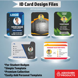4/6 CorelDraw 11 Printable ID Card Design Templates | 100 Editable Designs India