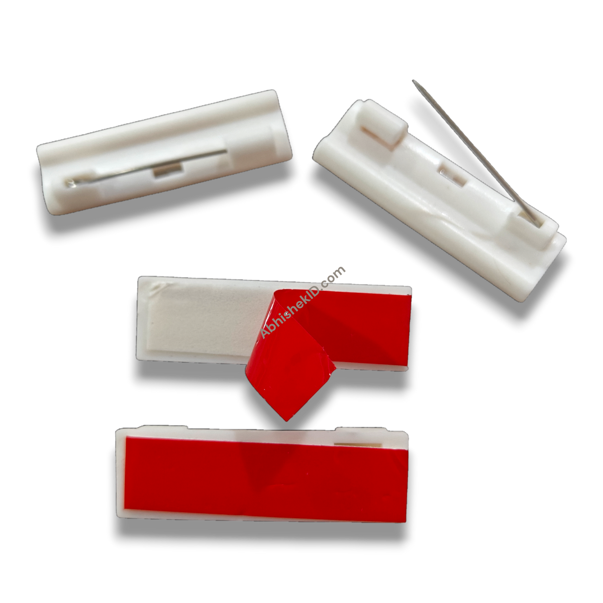 40x13mm Self Adhesive Badge Pin Back \ – Abhishek Products