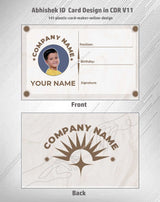 2/6 CorelDraw 11 Company ID Card Design Templates | 100 Editable Designs India