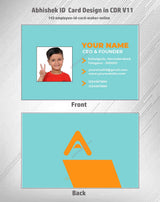 2/6 CorelDraw 11 Company ID Card Design Templates | 100 Editable Designs India
