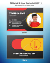 2/6 CorelDraw 11 Company ID Card Design Templates | 100 Editable Designs India
