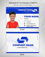2/6 CorelDraw 11 Company ID Card Design Templates | 100 Editable Designs India