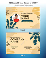2/6 CorelDraw 11 Company ID Card Design Templates | 100 Editable Designs India