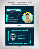 2/6 CorelDraw 11 Company ID Card Design Templates | 100 Editable Designs India