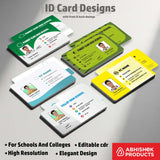 1/6 ID Card Design Templates in CorelDraw 11 | 100 Editable Downloadable Designs