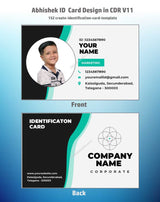 2/6 CorelDraw 11 Company ID Card Design Templates | 100 Editable Designs India