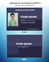 2/6 CorelDraw 11 Company ID Card Design Templates | 100 Editable Designs India