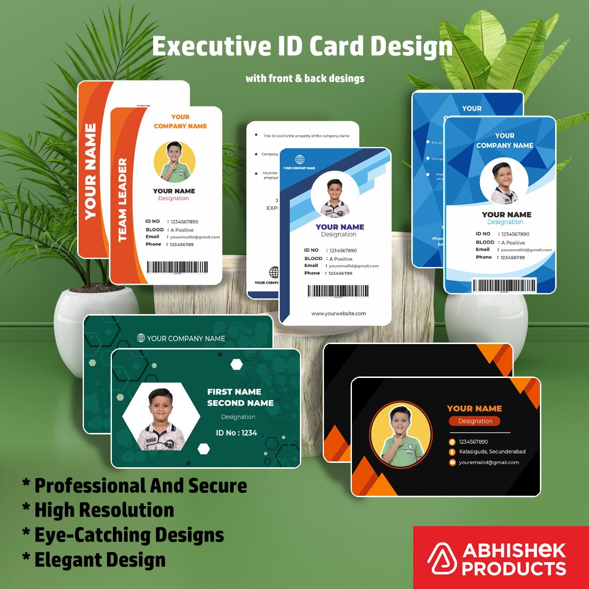 7/8 CorelDraw 11 Printable ID Card Design Templates | 100 Editable Designs India