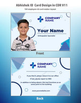 2/6 CorelDraw 11 Company ID Card Design Templates | 100 Editable Designs India