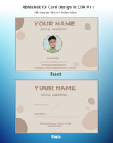 2/6 CorelDraw 11 Company ID Card Design Templates | 100 Editable Designs India