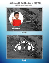 2/6 CorelDraw 11 Company ID Card Design Templates | 100 Editable Designs India