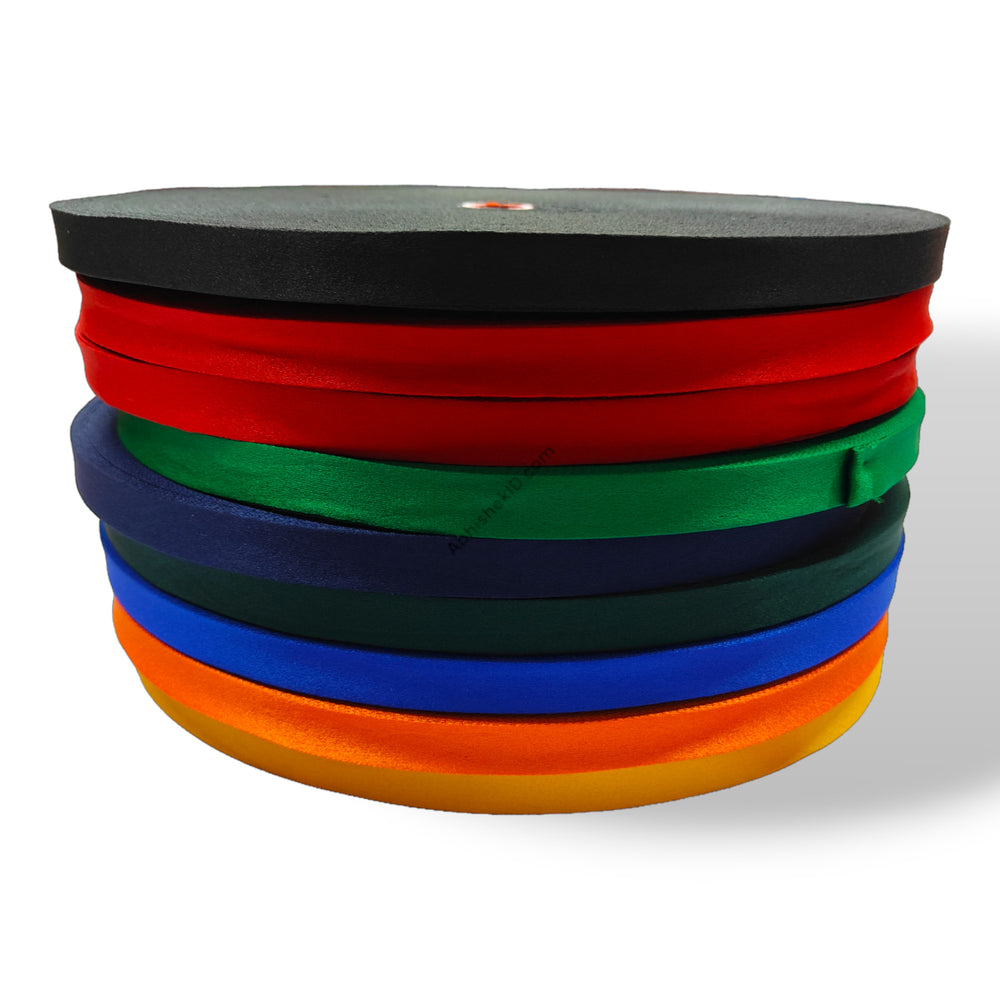 16mm satin lanyard roll for id card tags Marron, Navy Blue, Parrot Green, Red, Royal Blue, Yellow, Black, Dark Green (2)