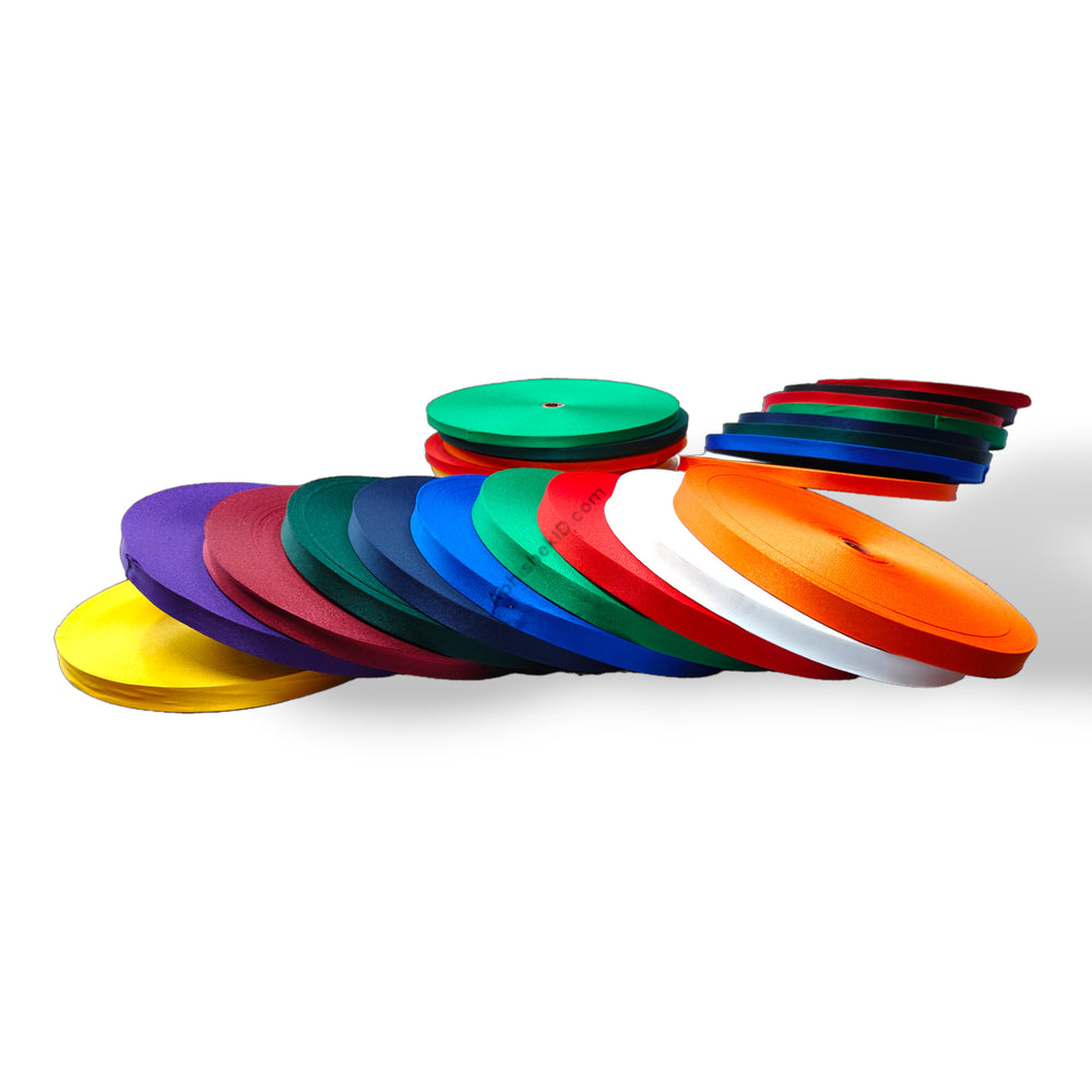 16mm satin lanyard roll for id card tags Marron, Navy Blue, Parrot Green, Red, Royal Blue, Yellow, Black, Dark Green (5)
