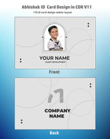 2/6 CorelDraw 11 Company ID Card Design Templates | 100 Editable Designs India