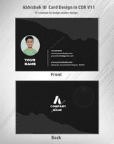 2/6 CorelDraw 11 Company ID Card Design Templates | 100 Editable Designs India