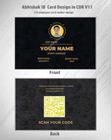 2/6 CorelDraw 11 Company ID Card Design Templates | 100 Editable Designs India