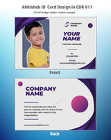 2/6 CorelDraw 11 Company ID Card Design Templates | 100 Editable Designs India