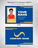 2/6 CorelDraw 11 Company ID Card Design Templates | 100 Editable Designs India