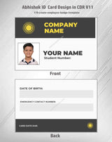 2/6 CorelDraw 11 Company ID Card Design Templates | 100 Editable Designs India