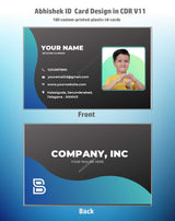 2/6 CorelDraw 11 Company ID Card Design Templates | 100 Editable Designs India