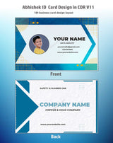 2/6 CorelDraw 11 Company ID Card Design Templates | 100 Editable Designs India